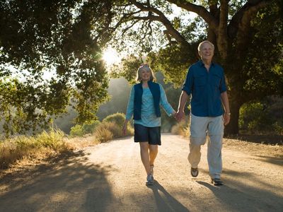 Retired couple enjoying financial security